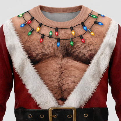 Santa Bare-Chest Sweater