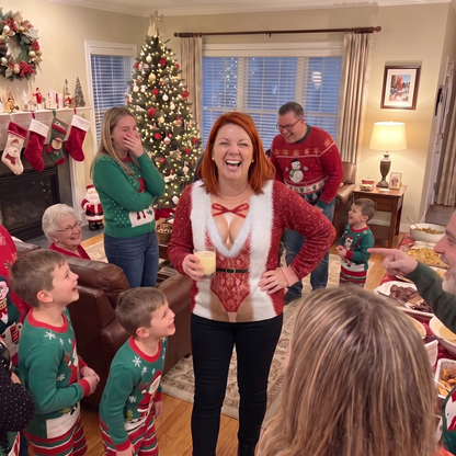 Santa Bare-Chest Sweater